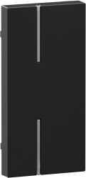 Seano 1-modulige Tastenabdeckung MyHome ohne Symbol Farbe Schwarz 