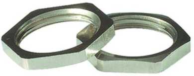 Sechskantmutter 50.216 M M16x1,5 Messing/Vernickelt 