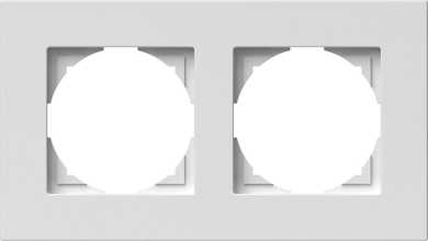 Rahmen LOGIQ FLAT 2-fach polarweiß 