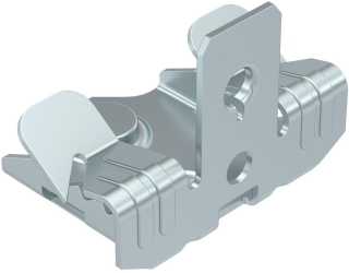 Trägerklammer mit Gewindebolzen M6x9 mm 3-7mm Stahl Zinklamelle 