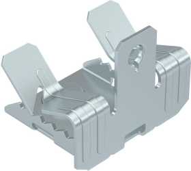 Trägerklammer mit Gewindebolzen M6x9 mm 7-13mm Stahl Zinklamelle 