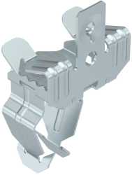 Trägerklammer mit Rohraufnahme unten 32 mm 7-13mm Stahl Zinklamelle 