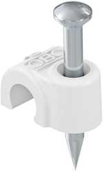 ISO-Nagel-Clip 7mm L25 PP reinweiß RAL 9010 