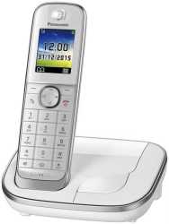 DECT Schnurlostelefon mit Anruferansage KX-TGJ310GW 