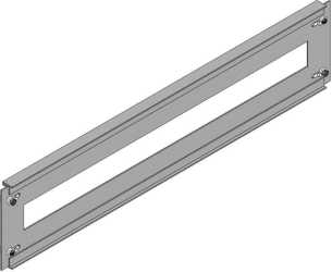 Schlitzblende KS Breite C Höhe 150mm inkl. Schubklemmen u. 4 Schrauben 2 (plom.) 