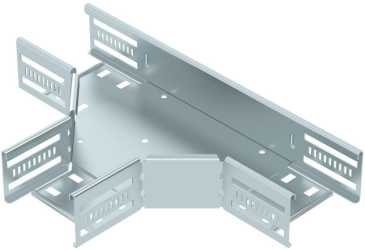 T-Stück für Kabelrinne horizontal 60x100 Stahl bandverzinkt 