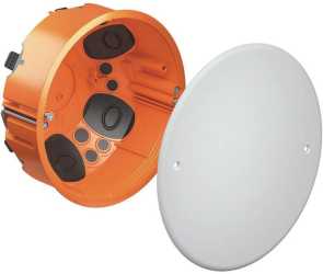 Hohlwand Verbindungsdose Ø 120 mm O-range ECON luftdicht mit Deckel Tiefe 65 mm 