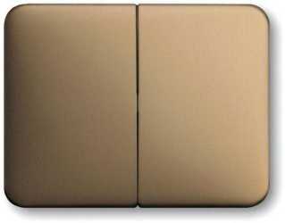 Wippe für Serien Wechsel/Wechsel Doppeltaster Bronze matt 