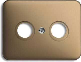 Abdeckung alpha für Antennensteckdosen mit 2 Anschlüsse 