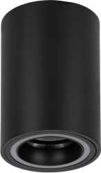 LED Aufbauleuchte CAROSSO-Z 1x GU10 4,9 W Ø80 mm schwarz 