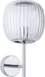 Selection Bathroom Wandleuchte Ruya IP44 E14 230V max. 20W dimmbar Glas/Chrom 