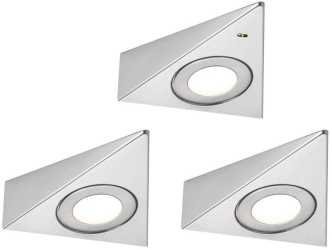 LED Unterschrankleuchte Trias Näherungsensor 3er-Set 3x2,7W 135x132mm 3x185lm 