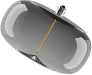 LED Vintage 1906 Big Elipse 6 Filament Magnetic 4W E27 