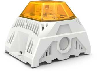 Radial LED Schallgeber PA L 1-R gelb 24DC 16cd 105dB IP66 N4/4x RAL7035 