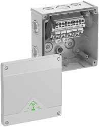 Abzweigkasten IP66 max. L.quersch. 6² IK07 SK II Ui 690V AC Ui 690V DC DLG VDE 