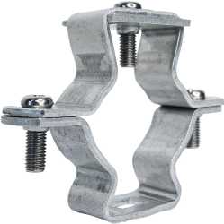 32mm Alurohrschelle mit PE-Anschluss 