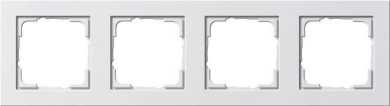 4-fach Abdeckrahmen für E2 reinweiß matt 