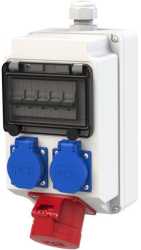 Kunststoff-Wandverteiler Lech IV 16/5 2xSSD M25o VC Pc 