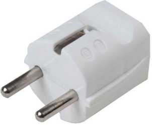 SCHUKO-Stecker PVC grau 