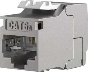 RJ45 Keystone Slimline/Shortbody Kat 6A 