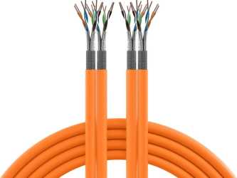 Verlegekabel Kat.7 Duplex LAN 1000MHz AWG23 FRNC-B 100m 