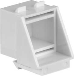 Blindeinsatz RJ45 weiß RAL9010 für Keystoneausbrüche 