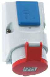 Kombinations-Wandsteckdose CEE 5x32 inkl. Schuko TK Kombi 1011 