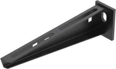 Wand- u Stielausleger angeschweißter Kopfplatte B210mm Stahl PES135 tiefschwarz 