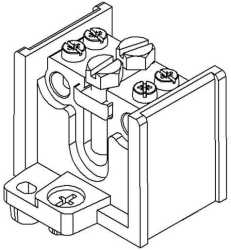 Hauptleitungs-Abzweigklemmen 70 mm² 4540/1 1 x 70 2 x 50 mm² 