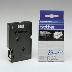 Schriftband TC291 Bandfarbe weiss, Schriftfarbe schwarz, 9 mm 