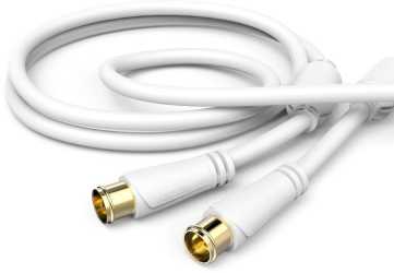 SAT-Anschlusskabel Quick-F-Stecker - Quick-F-Stecker vergoldet 3 m 100 dB 