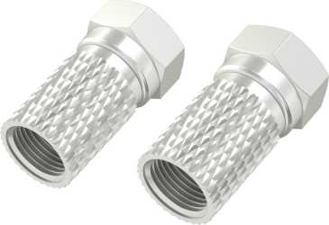 F-Stecker 7,0 mm schraubbar 2 Stück 
