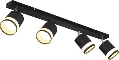 Deckenleuchte 4xGX53-LED 7W 3000K Lucero Opal schwarz 