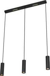 Pendelleuchte 3xGU10 2xLED 7,5W Decor Drums schwarz 