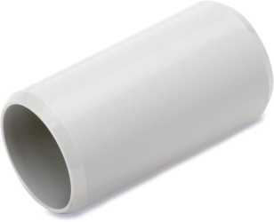 Steckmuffe hellgrau zur Verbindung von starren oder biegsamen Rohren 