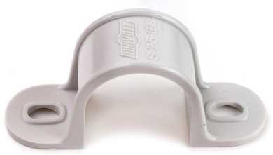 Schelle zweilappig grau 