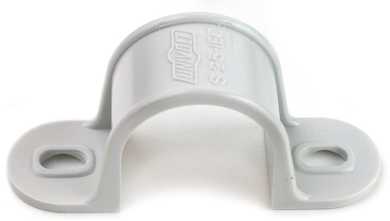 Schelle zweilappig hellgrau 