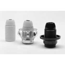 Lampenfassung 150/04 Kunststoff E14 Schraubfassung schwarz 