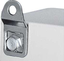 Wandbefestigungshalter 8mm Stahlblech verzinkt und Preis per VPE VPE=4 