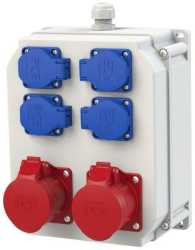 Kunststoff-Mobilverteiler Schwaz IV 2x16/5 4xSSD M20o 