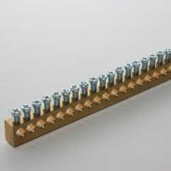 Leistungsklemmschienen 1/25 blank passende Isolierteile IT 2 LKS,4 LKS 