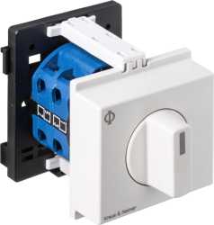 Umschalter mit 0-Stellung 3pol. 60° 45mm-Schnappbefestigung, 