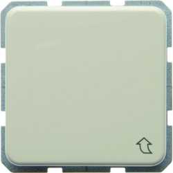 SCHUKO-Steckdose mit Klappdeckel wg Up - weiß/ glänzend 