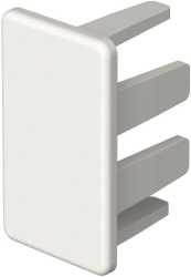 Endstück 15x30mm PVC reinweiß RAL 9010 