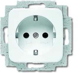 Unterputz Schuko-Steckdose alpinweiß Reflex Si 