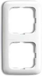 Abdeckrahmen Reflex 2-fach weiß glänzend 