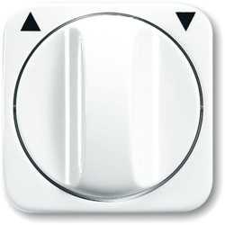 Abdeckung für UP Jalousieschalter/-taster mit Drehgriff alpinweiß 