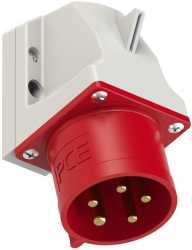CEE-Wandgerätestecker 32A 5p 6h IP44 400V 