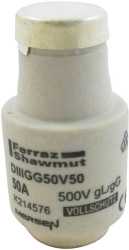 DIAZED Sicherung DIII 500VAC/500VDC 50A gG weiß 