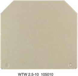Abschluss- und Zwischenplatte WAP 16+35 WTW 2.5-10 